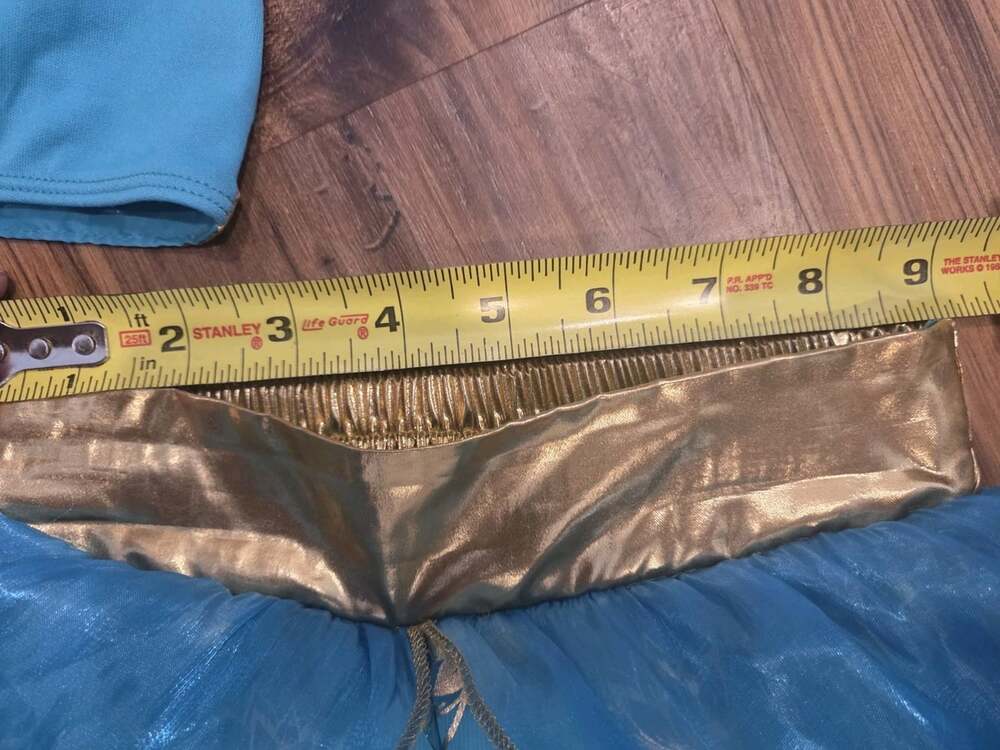 Disney Store Princess Jasmine Aladdin Costume Set Sz 3T Gold Foil Detail - Picture 10 of 13